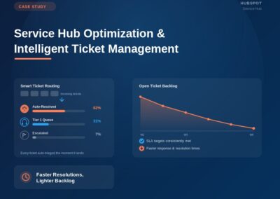Service Hub Optimization & Intelligent Ticket Management